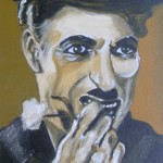 Charly Chaplin öl LW 40x50